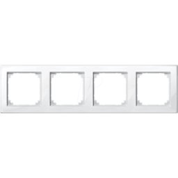 MERTEN EL MS 478419 - M-SMART, bastidor, 4 aumentos, blanco polar, brillante