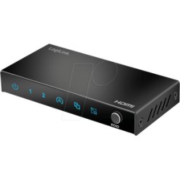 LOGILINK HD0066 - Divisor HDMI de 2 puertos, 4K@60Hz
