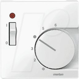 MERTEN EL SM 534819 - Sistema M, placa central, regulador de temperatura, blanco polar