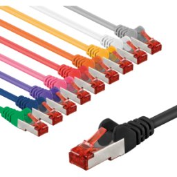 GOOBAY 69813 - Cable de interconexiones Cat.6 S/FTP, 2 m, juego de 10 colores