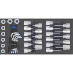 MATADOR MAT 8164 4092 - Juego de llaves de vaso, destornillador, 1/2", TORX, 39 piezas