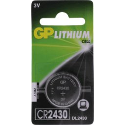 GP-BATTERIES CR 2430 GP - Pila de botón de litio, 3 V, 300 mAh, 24,0 x 3,0 mm