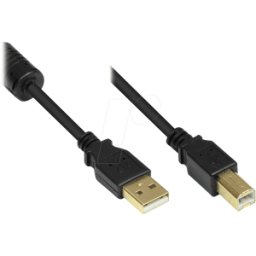 GOOD CONNECTIONS GC M0080 - Cable USB 2.0, conector A macho a conector B macho, 1 m