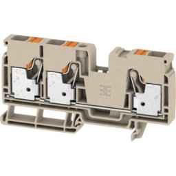 WEIDMÜLLER A3C 10 - Klippon® Connect feed-through terminal, A-series beige