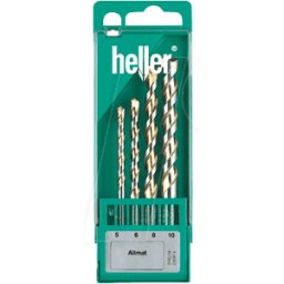 HELLER BOHRERSATZ A-4 - Juego de brocas Allmatt, 5 - 10 mm, 4 piezas
