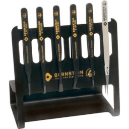 BERNSTEIN BERN 5 190 V - Juego de pinzas de plástico VARIO, 6 piezas, ESD, con sop