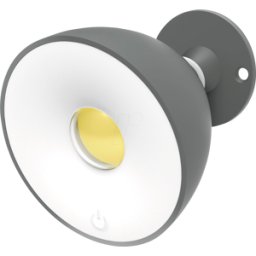 MÜLLER LICHT MLI 27700101 - Halo de luz led móvil, 2700 K, plata, batería