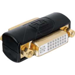 DELOCK 65225 - Adaptador DVI, DVI hembra a DVI hembra