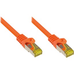 GOOD CONNECTIONS GC 8070R-100O - Latiguillos: Cable sin procesar Cat.7, naranja, 10m