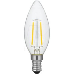 SCHIEFER LIGHTING SCHI LX023841509 - Lámpara LED E14, 2 W, 120 lm, 2200 K, filamento, regulabl