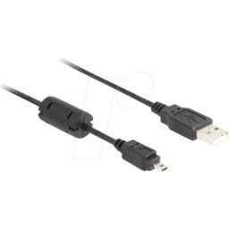 DELOCK 82414 - Cable camera Nikon 8pin UC-E6 USB 1,80 m