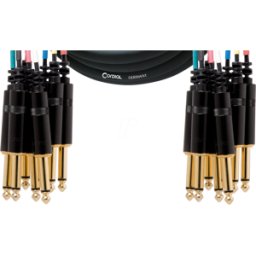 CML 8-0 PP 3 C - CORDIAL 8x 6,3 mm mono jack, 8x 6,3 mm mono jack, 3,00m