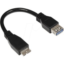 GOOD CONNECTIONS GC 2711-OTG - Cable USB 3.0, conector Micro B a conector hembra a, 0,1 m