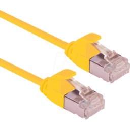 ROLINE GREEN ROLINE 21443326 - Cat.6a Cable de parche SLIM, U/FTP, amarillo, 3m..