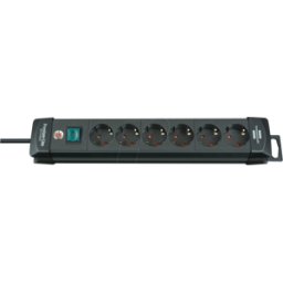 BRENNENSTUHL BRE 1951160100 - Premium-Line, regleta de 6 tomas