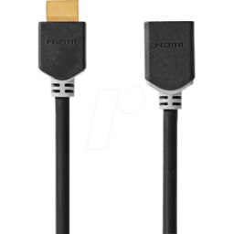 NEDIS N CVBW34090AT20 - Conector HDMI > conector HDMI hembra, 4K a 60Hz, antracita, 2.00