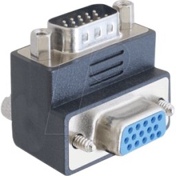 DELOCK 65290 - Adaptador VGA macho/hembra acodado a 270°