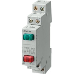 SIEMENS SIE 5TE4840 - Pulsadores, 1S + 1S 20A, 2 botones rojo verde, led 230V..