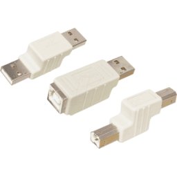S-CONN USB AST-BBU - Adaptador USB, conector macho a hembra B