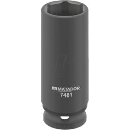 MATADOR MAT 7481 0170 - Punta de llave de vaso de fuerza, larga, 17 mm, 1/2