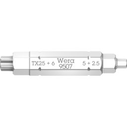WERA 05073202001 - 4 en 1 bits, TORX, llave Allen, 2,5-6mm, TX 25
