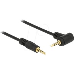 DELOCK 84737 - Conector de cable de audio, 3,5 mm 4 clavijas > conector en &aac