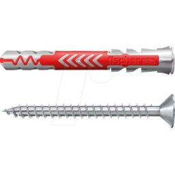 FISCHER BEFESTIGUNGSSYSTEME FD 538256 - DUOPOWER 8x65 S LD, 25 + 25 piezas