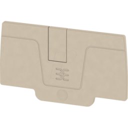 WEIDMÜLLER AEP 2C 6 - Serie A, placa final, AEP 2C 6, beige