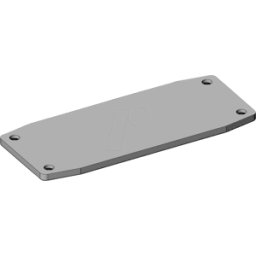 APRA-NORM X30-70 FP ELO - Placa frontal para X30-70, 75,8 x 31,2 mm, plateado, IP65