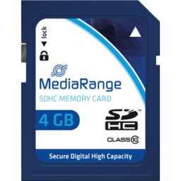 MR 961 - Tarjeta de memoria SDHC 4GB, MediaRange clase 10