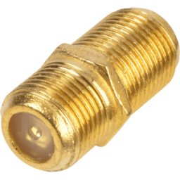 FREI FV BB-G - Conector hembra F a conector hembra F, chapado en oro