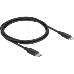 DELOCK 85410 - Cable de sincronización y carga, USB-C -> Lightning, MFi,1 m