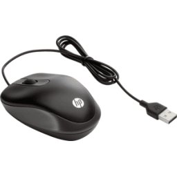 HEWLETT PACKARD HP G1K28AA - Ratón (mouse), cable, USB, negro