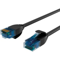 SHIVERPEAKS SHVP BS08-22055 - Cable de conexión Cat.6 U/UTP SLIM, negro 5,0m