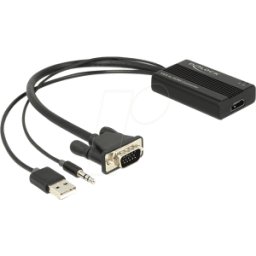 DELOCK 62597 - Adaptador VGA, conector mecho VGA a conector HDMI