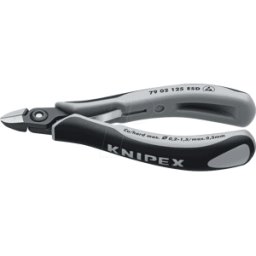 KNIPEX KN 79 02 125 ESD - Alicates de corte diagonal ESD, redondos, 125 mm, con bisel