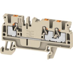 WEIDMÜLLER A3C 2.5 - Klippon® Connect feed-through terminal, A-series beige