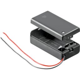 FREI HALTER 1X9VS - Soporte de batería para 1 bloque de 9 V