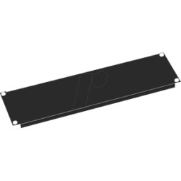 VALUE 26990300 - Placa ciega de 19" 3U, negra