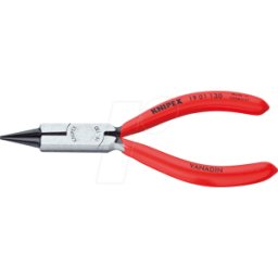 KNIPEX KN 19 01 130 - Pinza de puntas redondas, alicate para joyeros, 130 mm