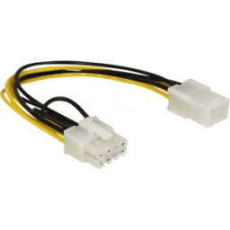 DELOCK 83775 - Conector hembra PCI Express de 6 patillas > conector macho de 8