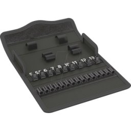 WERA 05136467001 - Caja textil, vacía, 180 x 88 x 46 mm