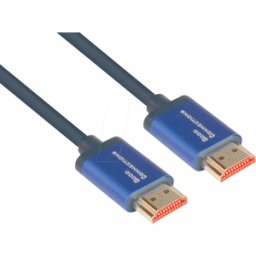 GOOD CONNECTIONS GC 4521-SF005B - HDMI a ud. > HDMI a uds., flex, 8K a 60 Hz, 0,5 m, azul