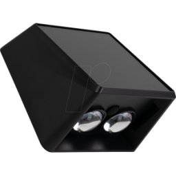 LUXULA LX-SO700117 - Aplique solar de pared arriba/abajo, 2 luces, CCT, IP54