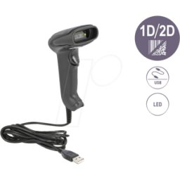 DELOCK 90557 - Escáner de códigos de barras, 2D, USB