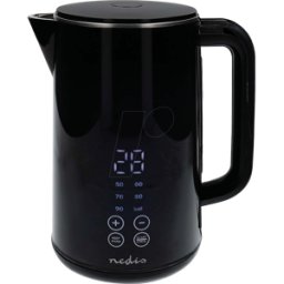 NEDIS N KAWK362EBK - Hervidor de agua, 1,7 l, 2200 W, negro