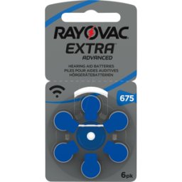 RAYOVAC AID 675 - Batería de audífono, zinc-aire, 11.6x5.4 mm, ayuda