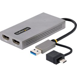 STARTECH.COM ST 107B-USB - Adaptador USB, USB a/C > 2 HDMI