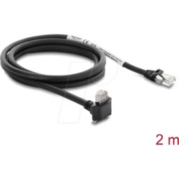 DELOCK 80963 - Cable de cámara GigE RJ45 / RJ45, 90°, CAT.6, S/FTP, 2 m.