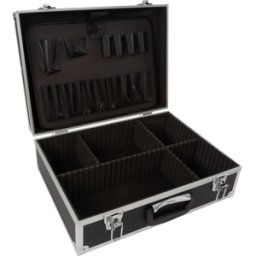 PEREL VEL 1819-N - Caja de herramientas, aluminio, 455 x 330 x 152 mm